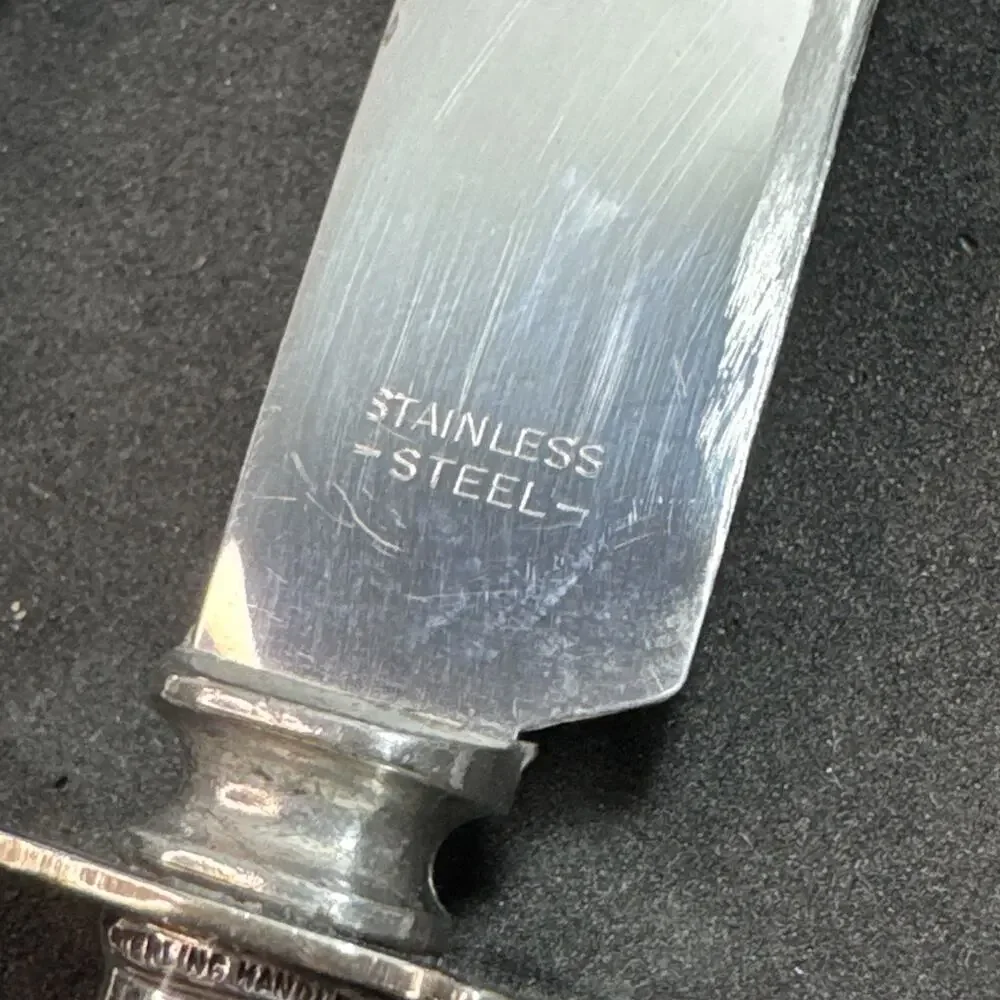 Priscilla Alden by Watson Sterling Silver Steak Carving Set 2pc Knife 10 1/4